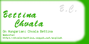 bettina chvala business card